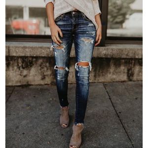 Vici Dolls Universal Distressed Frayed Skinny
